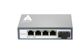 10/100M POE MEDIA CONVERTER WITH 4RJ45