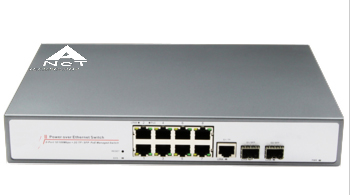 8ports 10/100M PoE ports with 2 1000M Fiber ports Switch